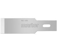 MARTOR 10 x LAMA A SCALPELLO, lame di ricambio per scalpellino GRAFIX 502, cutter, lunghezza 46 mm, affilate, in confezione, NR. 618