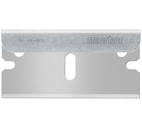 MARTOR 10 x LAMA A STAFFA, Lame di ricambio in acciaio inox per raschietti, 19,3 mm, affilate, in confezione, uso singolo, acciaio, NR. 44