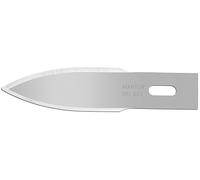 MARTOR 10 x LAMA CONVESSA, lame di ricambio per scalpelli, 46,5 mm, affilate, in dispenser, doppio filo, NR. 623