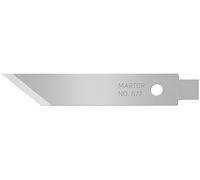 MARTOR 10 x lama grafica, Lama di ricambio coltello grafico, coltello artigianale, bisturi, sbavatore, 6,1 mm, affilato, monouso, n. 677