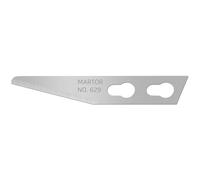 MARTOR 10 x LAMA GRAFICA, lame di ricambio per coltelli grafici, cutter, scalpello, sbavatore, 5,7 mm, affilate, uso singolo, NR. 629