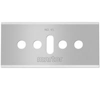 MARTOR 10 x lama industriale, Lama di ricambio Cutter, Coltello di sicurezza, 18,4 mm, affilato, utilizzabile 4 volte, n. 45