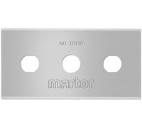 MARTOR 10 x lama industriale, Lama di ricambio per Cutter, Coltello di sicurezza, 22 mm, affilata, in Erogatore, utilizzabile in 4 pieghe, No. 37030