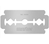 MARTOR 10 x Lama industriale, Lama di ricambio per Cutter, Coltello di sicurezza, 22 mm, affilata, in Erogatore, utilizzabile in 2 pieghe, no. 35010