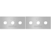 MARTOR 10 x LAMA INDUSTRIALE, lame di ricambio per cutter, coltelli di sicurezza, 22,2 mm, affilate, in dispenser, riutilizzabili su 4 lati, NR. 37020 (Confezione da 2)