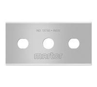 MARTOR 10 x LAMA INDUSTRIALE, Lame di ricambio per cutter, coltelli di sicurezza, 22 mm, affilate, in dispenser, riutilizzabili su 4 lati, NR. 13730