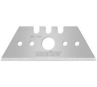MARTOR 10 x LAMA TRAPEZOIDALE, lame di ricambio per cutter, coltelli di sicurezza, 19 mm, affilate, in dispenser, riutilizzabili su 2 lati, NR. 5233