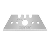 MARTOR 10 x LAMA TRAPEZOIDALE, lame di ricambio per cutter, coltelli di sicurezza, 19 mm, affilate, in dispenser, riutilizzabili su 2 lati, NR. 5233