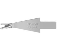 MARTOR 10 x lame per rifilare, Lama di ricambio, 8,8 mm, affilate, in Erogatore, n. 674