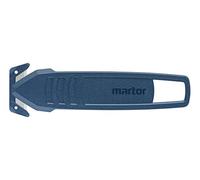 MARTOR 100 x Coltello di sicurezza, lama nascosta, SECUMAX 145 Rilevabile al metal detector, coltello Cutter professionale, leggero, in plastica, Per mancini e destrorsi
