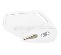 MARTOR 100 x Coltello di sicurezza, lama rivestita in acciaio inossidabile con rivestimento in nitruro di titanio, SECUMAX CARDYCUT, coltello Cutter professionale, leggero, in plastica