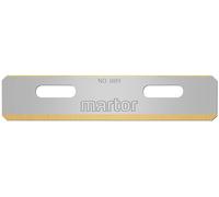 MARTOR 100 x lama per iniettore n. 889 - Acciaio inossidabile con rivestimento in nitruro di titanio - Punte arrotondate per la sicurezza - Affilatura a due lati - Lama di ricambio