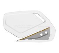 MARTOR 100x SECUMAX CARDYCUT Coltello Sicurezza TiN, Lama Nascosta, Stretto | Coltello sicurezza monouso, lama TiN, inossidabile, per film, nastro adesivo, produzione & logistica, bianco. No. 546912.16