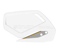 MARTOR 10x SECUMAX CARDYCUT Coltello Sicurezza Trasparente, Aprilettere | Coltello sicurezza monouso, trasparente, taglio visibile, lama nascosta, per film & nastro adesivo, produzione. No. 546922.12