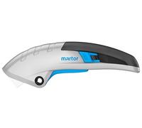 MARTOR Coltello di sicurezza con retrazione della lama, lama in ceramica, SECUPRO MARTEGO, coltello Cutter professionale, alluminio, Per mancini e destrorsi, logistica