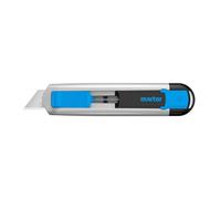 MARTOR Coltello di sicurezza con rientro lama e lama in acciaio inox, SECUNORM 525, cutter professionale, alluminio, per destrorsi e mancini, certificato GS