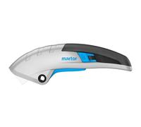 MARTOR Coltello di sicurezza con rientro lama, lama in ceramica, SECUPRO MARTEGO, cutter professionale, alluminio, per destrorsi e mancini, logistica, certificato GS