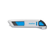 MARTOR Coltello di sicurezza con rientro lama, SECUNORM 500, cutter professionale, alluminio, per destrorsi e mancini, certificato GS