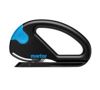 MARTOR Coltello di sicurezza SECUMAX SNITTY con lama industriale nascosta, con guida materiale, taglierino per pellicole e carta, profondità di taglio max. 2 mm, ideale per pellicole termoretraibili