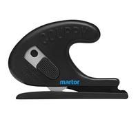 MARTOR SECUMAX COUPPY, coltello di sicurezza con lama nascosta, per il taglio di strisce di carta e plastica, con piede scorrevole, lama riutilizzabile su 4 lati
