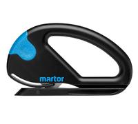 MARTOR SECUMAX SNITTY Cutter di Sicurezza, Lama Industriale Nascosta | Con guida materiale, film & film termoretraibile, taglio carta, max. 2 mm, logistica & imballaggio. No. 43037.08