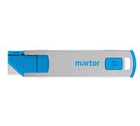 MARTOR Secunorm 185, coltello di sicurezza professionale, piccolo in acciaio inox, per destrimani e mancini, lama in acciaio, certificato GS