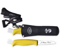 Marttiini Coltello per funghi, fodero da collo in acciaio inossidabile/plastica/pelle 709014