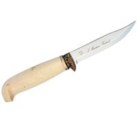 Marttiini Deluxe Lynx Bronze acciaio inossidabile/betulla riccia*/pelle/paraguardia 450012