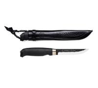 Marttiini Lynx Black Edition acciaio al carbonio/ betulla nera, rivestimento protettivo in olio/pell