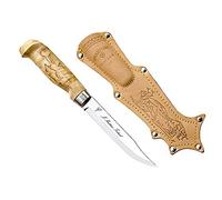 Marttiini Lynx 139 acciaio inossidabile/betulla riccia/pelle 139010