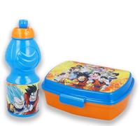 MARUKATSU Set portapranzo e borraccia per bambini, 410 ml, per scuola e asilo, porta pranzo scolastico per bambini e bambine, riutilizzabile, senza BPA (Dragon Ball)