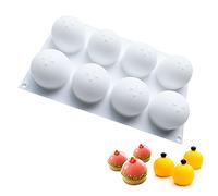 MARUKO Stampi in Silicone Sfera 3D Stampi Sferici, Stampo per Cioccolato Dessert Stampo da Forno per Preparare Bombe al Cioccolato Caldo, Torta, Gelatina,Mousse a Cupola