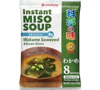 Marukome Zuppa di miso istantanea Ryoutei-No-Aji con alghe Wakame 156g