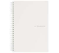 Maruman MNEMOSYNE - Taccuino con copertina morbida, formato A5, 80 fogli, a righe da 7 mm, 24 righe, 80 fogli, bianco sporco, 1 pezzo (N295-06)