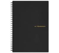 Maruman MNEMOSYNE - Taccuino con copertina morbida, formato A5, 80 fogli, formato A5, 7 mm, a righe, 24 righe, 80 fogli, nero, 1 pezzo (N295-05)