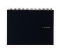 Maruman - Taccuino da dirigente con copertina rigida, modello: N161 Filo doppio 8.66 Inches x 11.69 Inches (Squared)