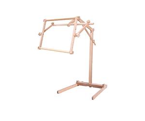 MARUSSIA 1367-003 EMS - Supporto da terra per ricamo, in legno, 30 x 48 cm, colore: Marrone