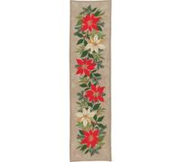 MARUSSIA Eva Rosenstand - Runner da tavola a punto croce, motivo: stella dell'Avvento, 27 x 107 cm
