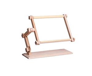 MARUSSIA Pinocchio 1355-004 - Supporto da tavolo per ricamo, in legno, 30 x 40 cm, colore: Marrone
