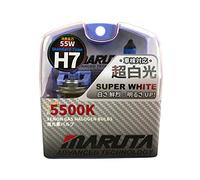 MARUTA SUPER WHITE H7 12V 55W lampadina alogena per fari, anabbagliante, effetto xeno 5500K, lampadina a gas xeno di lunga durata con vetro al quarzo di alta qualità e omologazione stradale (ECE)