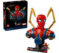 LEGO | Marvel Busto di Iron Spider-Man - Modellino da Esposizione per Adulti con 2 Braccia Mobili, Testa Girevole e Minifigure del Supereroe - Regalo da Collezione per i Fan degli Avengers - 76326