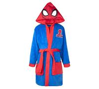 Marvel Accappatoio ufficiale DC Superman Kids | Accappatoio supereroe con cappuccio extra morbido per bambini | Vestaglia 3D a maniche lunghe Caratteristiche Accappatoio