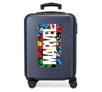 Marvel ACTION Valigia da Cabina per Bambini, 55 cm, Blu Scuro