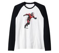 Marvel Ant-Man Scott Lang Avengers Endgame Paint Portrait Maglia con Maniche Raglan