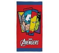 Character World Asciugamano ufficiale Disney Marvel Avengers | Super morbido al tatto, design distintivo | perfetto per casa, bagno, spiaggia e piscina, taglia unica 140 cm x 70 cm