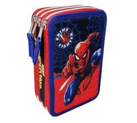 Marvel Astuccio Multiscomparto 3 Zip Spiderman Crime Fighter Completo 44 Pezzi