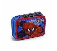Marvel Astuccio Scuola 3 Zip Originale Spider-Man Ultimate - 3D - Completo di 45 Pezzi