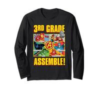 Marvel Avengers 3rd Grade Assemble! First Day Back to School Maglia a Manica