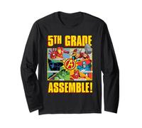Marvel Avengers 5th Grade Assemble! First Day Back to School Maglia a Manica