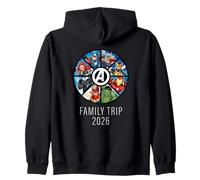 Marvel Avengers A-Logo Circle Super Hero Family Trip 2026 Felpa con Cappuccio